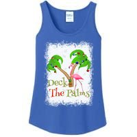 Deck The Palms Beach Christmas Flamingo Gift Ladies Essential Tank