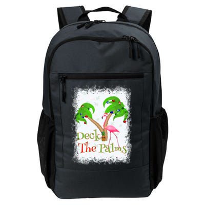 Deck The Palms Beach Christmas Flamingo Gift Daily Commute Backpack