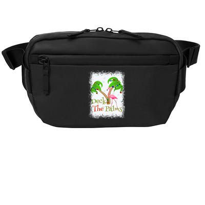 Deck The Palms Beach Christmas Flamingo Gift Crossbody Pack