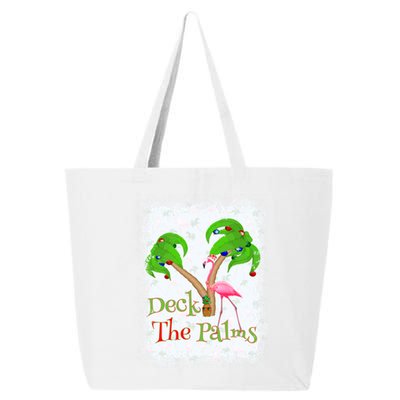 Deck The Palms Beach Christmas Flamingo Gift 25L Jumbo Tote