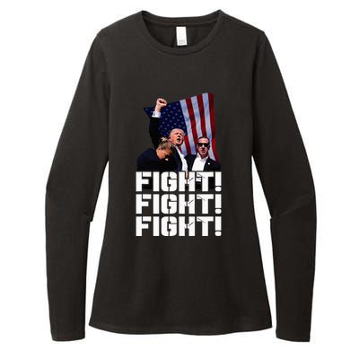 Donald Trump Photo After The Shooting At His Rally Womens CVC Long Sleeve Shirt