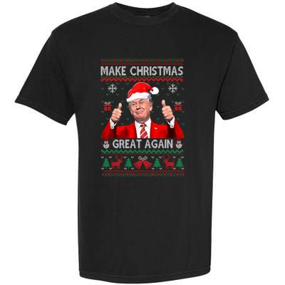 Donald Trump President Make Christmas Great Again Xmas Ugly Sweatshirt Garment-Dyed Heavyweight T-Shirt