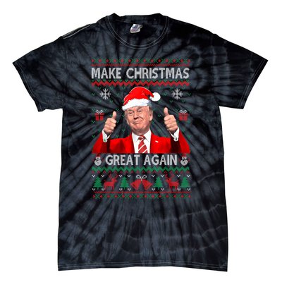 Donald Trump President Make Christmas Great Again Xmas Ugly Sweatshirt Tie-Dye T-Shirt