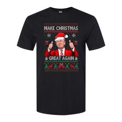 Donald Trump President Make Christmas Great Again Xmas Ugly Sweatshirt Softstyle CVC T-Shirt