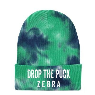 Drop The Puck Zebra Tie Dye 12in Knit Beanie