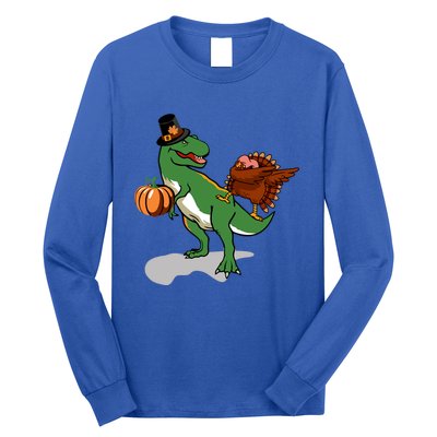 Dabbing Turkey Pilgrim Pumpkin Funny Thanksgiving Gift Long Sleeve Shirt