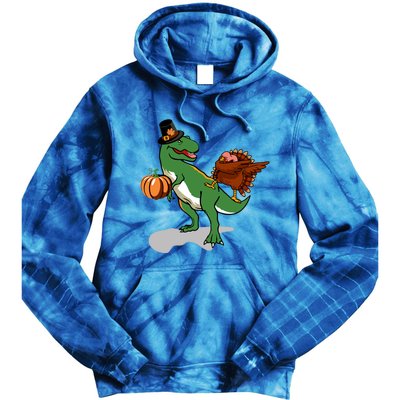 Dabbing Turkey Pilgrim Pumpkin Funny Thanksgiving Gift Tie Dye Hoodie