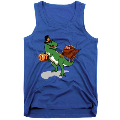 Dabbing Turkey Pilgrim Pumpkin Funny Thanksgiving Gift Tank Top