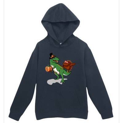 Dabbing Turkey Pilgrim Pumpkin Funny Thanksgiving Gift Urban Pullover Hoodie