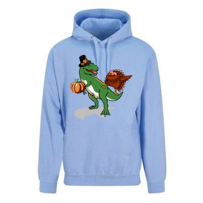 Dabbing Turkey Pilgrim Pumpkin Funny Thanksgiving Gift Unisex Surf Hoodie