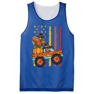 Dabbing Turkey Pumpkin Truck Autumn Usa Flag Thanksgiving Gift Mesh Reversible Basketball Jersey Tank