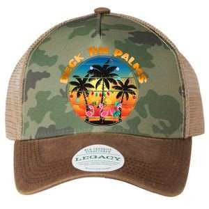 Deck The Palms Beach Tropical Christmas Group Matching Funny Gift Legacy Tie Dye Trucker Hat