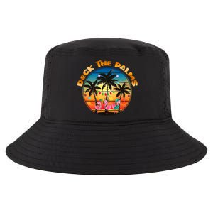 Deck The Palms Beach Tropical Christmas Group Matching Funny Gift Cool Comfort Performance Bucket Hat