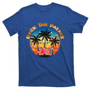 Deck The Palms Beach Tropical Christmas Group Matching Funny Gift T-Shirt