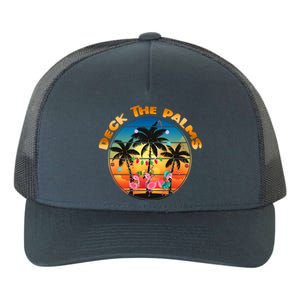 Deck The Palms Beach Tropical Christmas Group Matching Funny Gift Yupoong Adult 5-Panel Trucker Hat