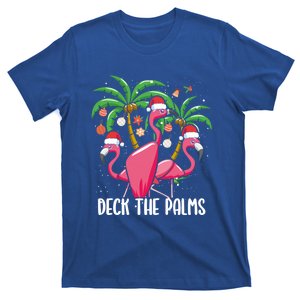 Deck The Palms Christmas Flamingo Bird Xmas Tree Wading Bird Meaningful Gift T-Shirt