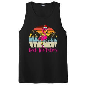 Deck The Palms Christmas Flamingo Palm Tree Tropical Xmas Cool Gift PosiCharge Competitor Tank