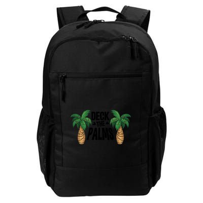 Deck The Palms Christmas Palm Tree Xmas Tropical Hawaii Gift Backpack