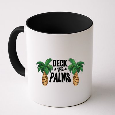 Deck The Palms Christmas Palm Tree Xmas Tropical Hawaii Gift Mug