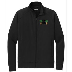 Deck The Palms Christmas Palm Tree Xmas Tropical Hawaii Gift Stretch Full-Zip Cadet Jacket