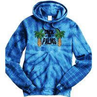 Deck The Palms Christmas Palm Tree Xmas Tropical Hawaii Gift Tie Dye Hoodie