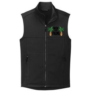 Deck The Palms Christmas Palm Tree Xmas Tropical Hawaii Gift Collective Smooth Fleece Vest