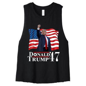 Donald Trump President Inauguration Day 2025 Victory Trump Women's Racerback Cropped Tank