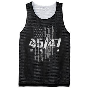 Donald Trump President 45 47 Maga Us Flag Mesh Reversible Basketball Jersey Tank