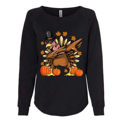 Dabbing Turkey Pilgrim Thanksgiving Day Great Gift Womens California Wash Sweatshirt