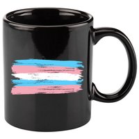 Distressed Transgender Pride Flag 11oz C Handle Ceramic Mug