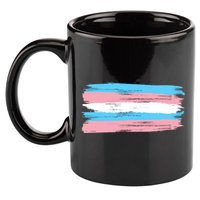 Distressed Transgender Pride Flag 11oz C Handle Ceramic Mug
