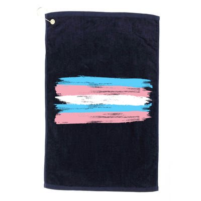 Distressed Transgender Pride Flag Golf Towel