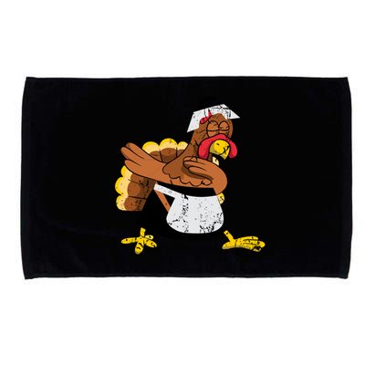 Dabbing Turkey Pilgrim Funny Thanksgiving Gift Gift Microfiber Hand Towel