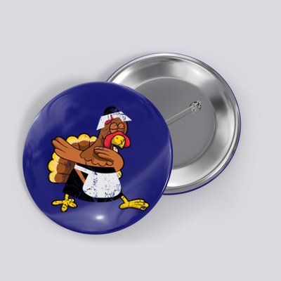 Dabbing Turkey Pilgrim Funny Thanksgiving Gift Gift Button