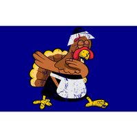 Dabbing Turkey Pilgrim Funny Thanksgiving Gift Gift Bumper Sticker