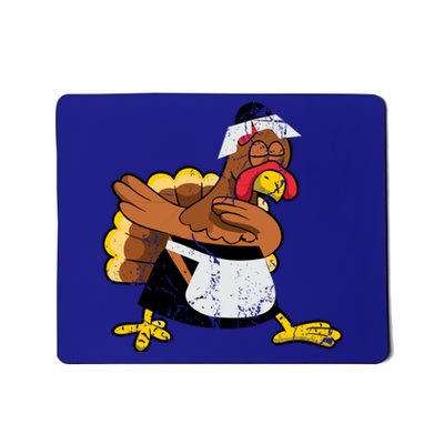 Dabbing Turkey Pilgrim Funny Thanksgiving Gift Gift Mousepad