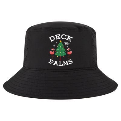 Deck The Palms Flamingo Lover Christmas Holiday Season Gift Cool Comfort Performance Bucket Hat