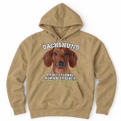 Dachshund Tan Professional Human Trainer Cute Dog Hoodie