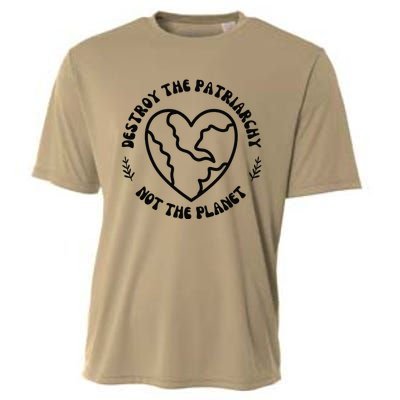 Destroy The Patriarchy Not The Planet Cooling Performance Crew T-Shirt