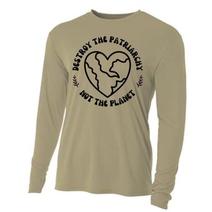 Destroy The Patriarchy Not The Planet Cooling Performance Long Sleeve Crew