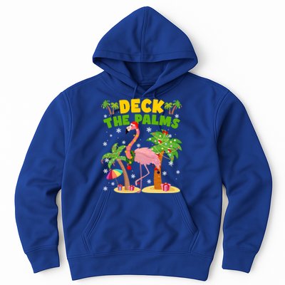 Deck The Palms Flamingo Mele Kalikimaka Hawaiian Christmas Cute Gift Hoodie