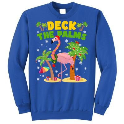 Deck The Palms Flamingo Mele Kalikimaka Hawaiian Christmas Cute Gift Sweatshirt