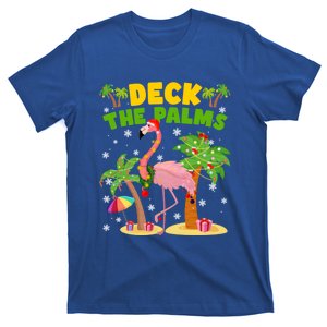 Deck The Palms Flamingo Mele Kalikimaka Hawaiian Christmas Cute Gift T-Shirt