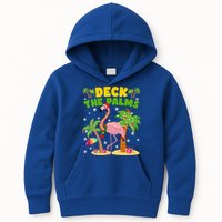 Deck The Palms Flamingo Mele Kalikimaka Hawaiian Christmas Cute Gift Kids Hoodie