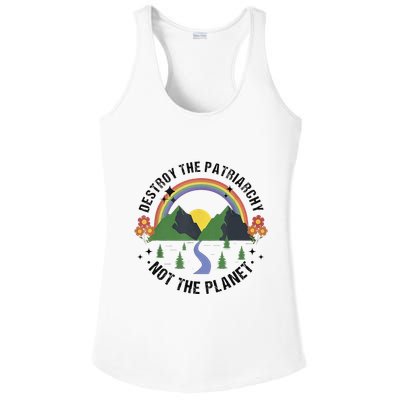 Destroy The Patriarchy Not The Planet Smash Patriarchy Ladies PosiCharge Competitor Racerback Tank