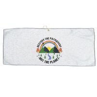 Destroy The Patriarchy Not The Planet Smash Patriarchy Large Microfiber Waffle Golf Towel