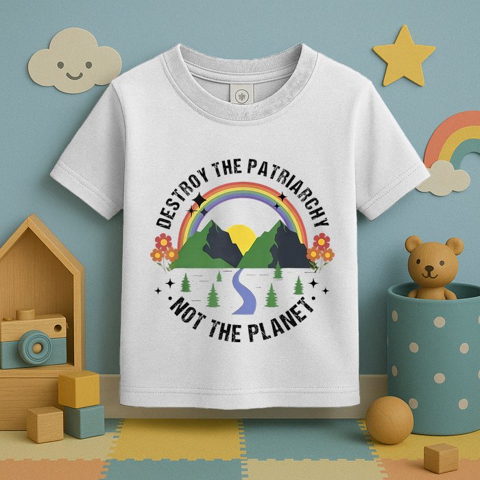 Destroy The Patriarchy Not The Planet Smash Patriarchy Toddler T-Shirt