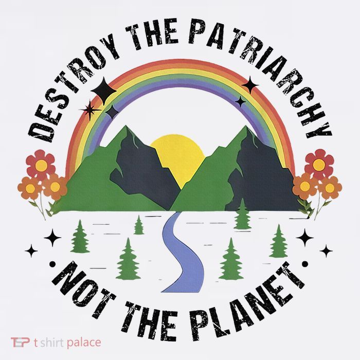 Destroy The Patriarchy Not The Planet Smash Patriarchy Cropped Pullover Crew