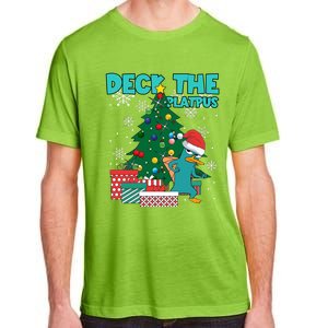 Deck The Platypus Xmas Perry Christmas Adult ChromaSoft Performance T-Shirt