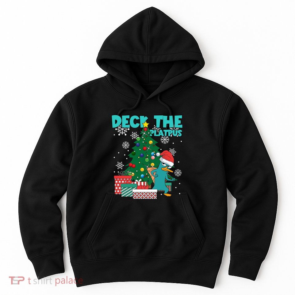 Deck The Platypus Xmas Perry Christmas Hoodie